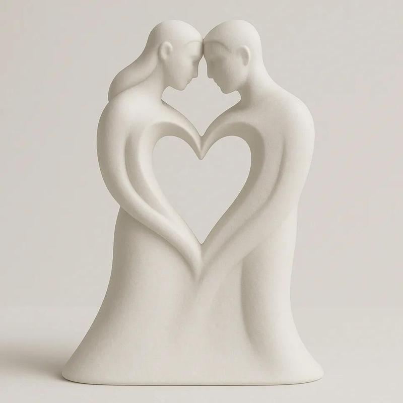 Sculpture of a loving couple   