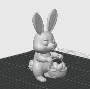 Easter bunny with basket   