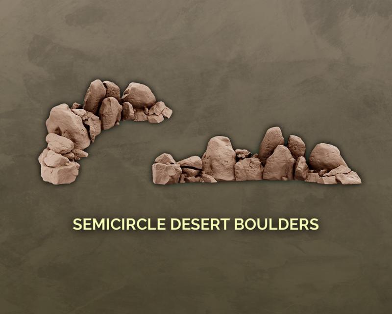 Semicircle Desert Boulders
