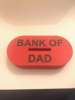 Father's day gift Bank of dad money box
