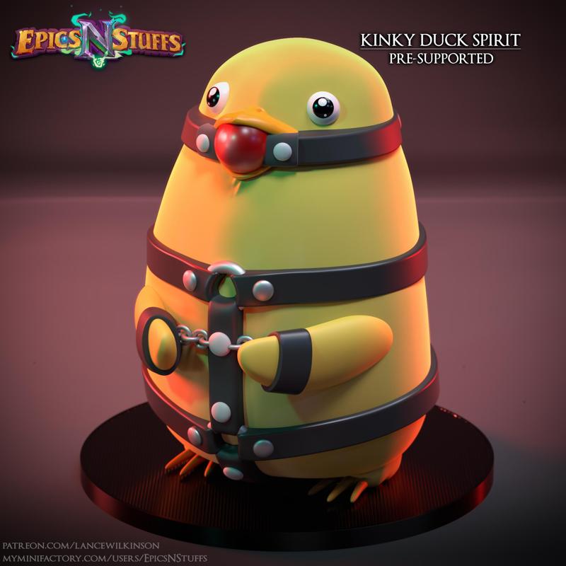 Kinky Duck Spirit Miniature - Pre-Supported