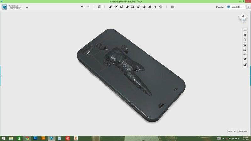 Han Solo In Carbonate Iphone 6 Case for Ninja Flex