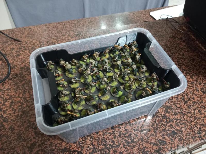 ALMACENAJE DE MINIATURAS EN CAJA IKEA SAMLA 5L / MINIATURES STORAGE IN IKEA SAMLA 5L BOX   