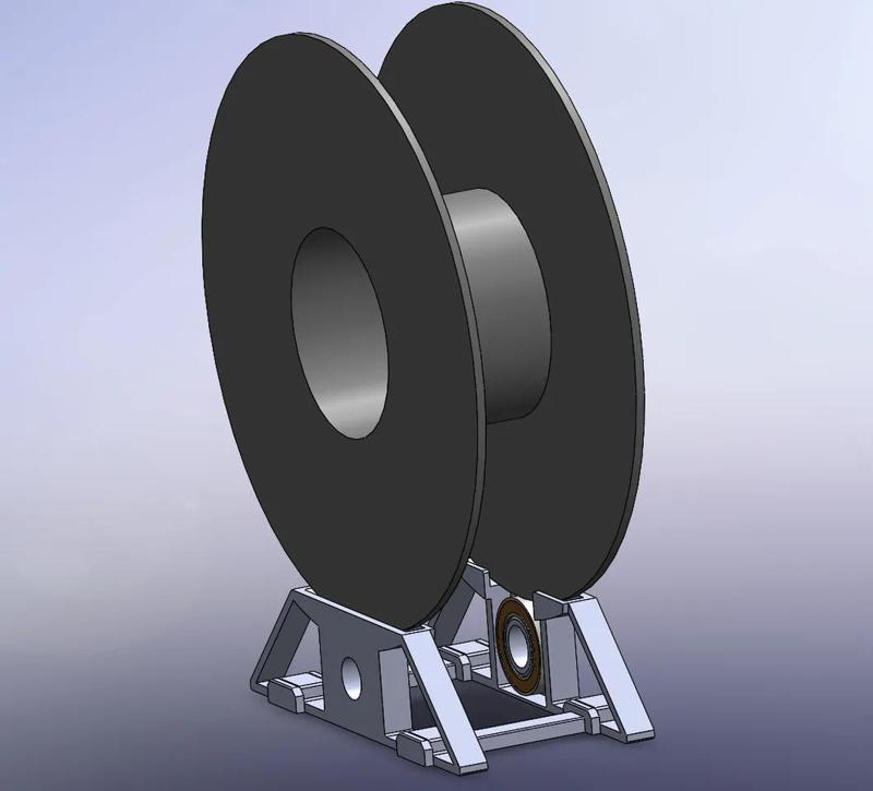 Filament Spool Roller with bearings   