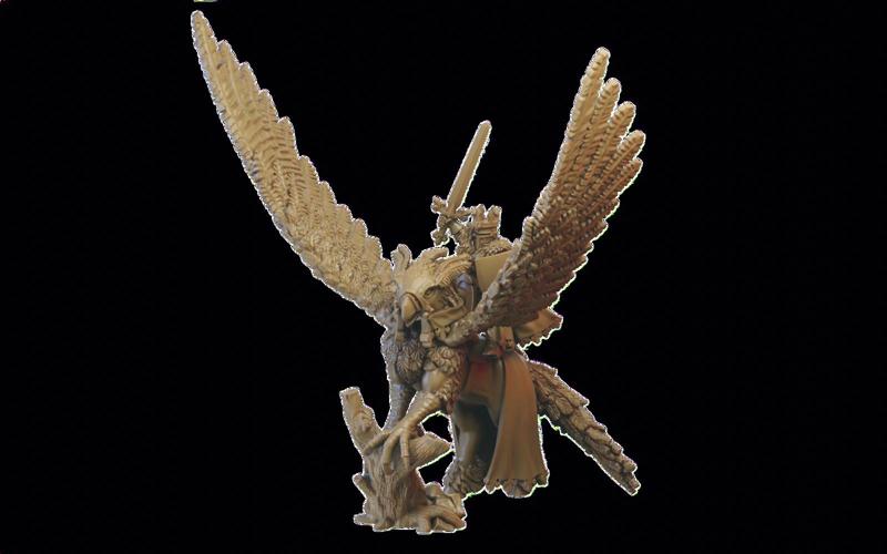 Hippogriff and King Miniatures (32mm, modular)
