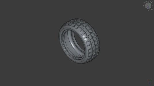 Tire 65x26 / RC / Wheel / Scale 1:10 / v.2   