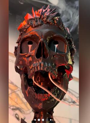 Skull smoke crown