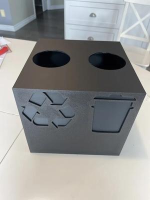 Desktop 2in1 Trash/Recycling bin   