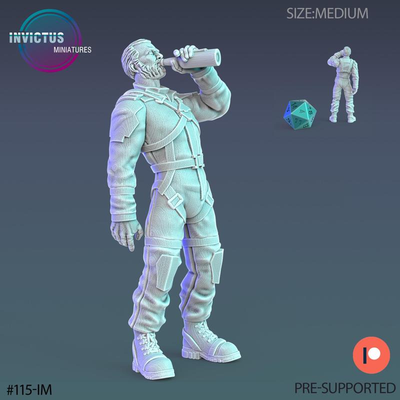 Human Worker Drunk / Space Colonist / Alien Villager / Cyberpunk Warrior / Invasion Army / Trooper Attack / Sci-Fi Encounter