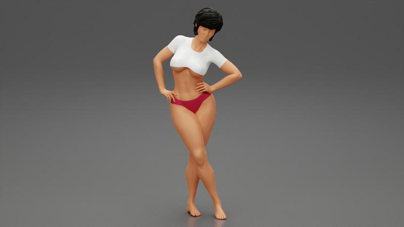 Sexy Fitness Girl Posing