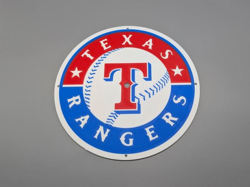Texas Rangers Clock Face
