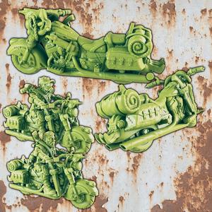 Wasteland Cruiser Motorcycle + Riders [PRE-SUPPORTED]