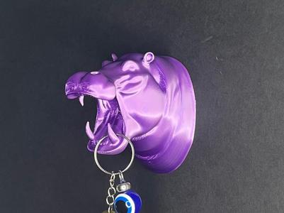 Hippo wall mounted decoration key holder organizer