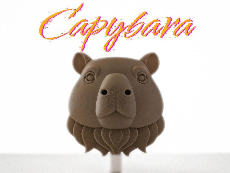 Capybara Head – Ready-to-Hang Wall Sculpture   