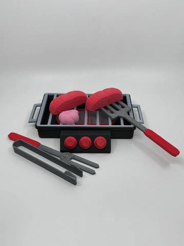 Pretend Play Grill and Accessories   