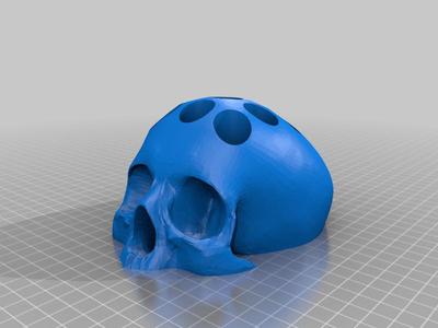 Emerging Skull 18650 Battery Holder
