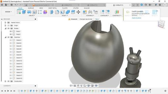 Pop up bunny egg   