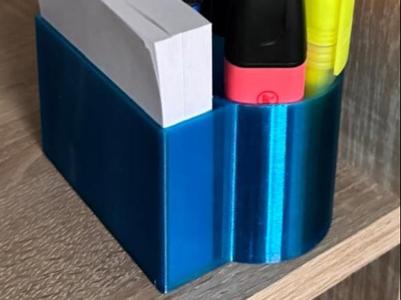 Desktop Organizer for Pencils with Paper Holder