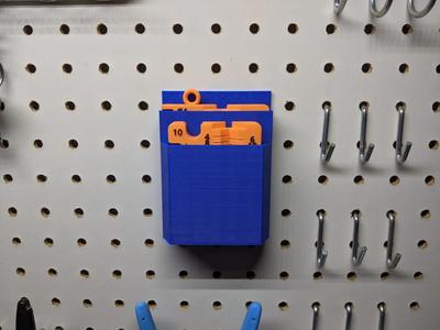 Imperial/Metric Screw Sorter 6mm Pegboard Mount