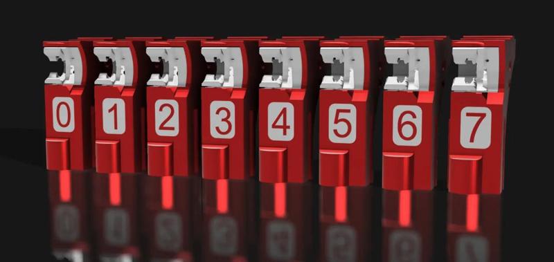 Tradrack Feed Brake with numbers   