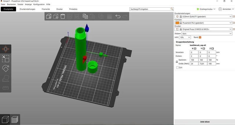 Dose für Handzahnbürste   