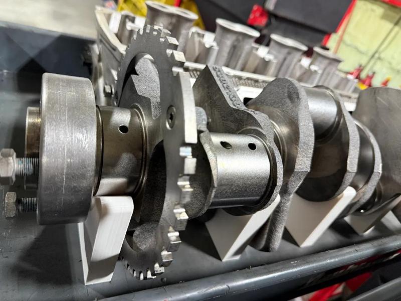 A stand for supporting your Crankshafts by the main journals when stored horizontally   