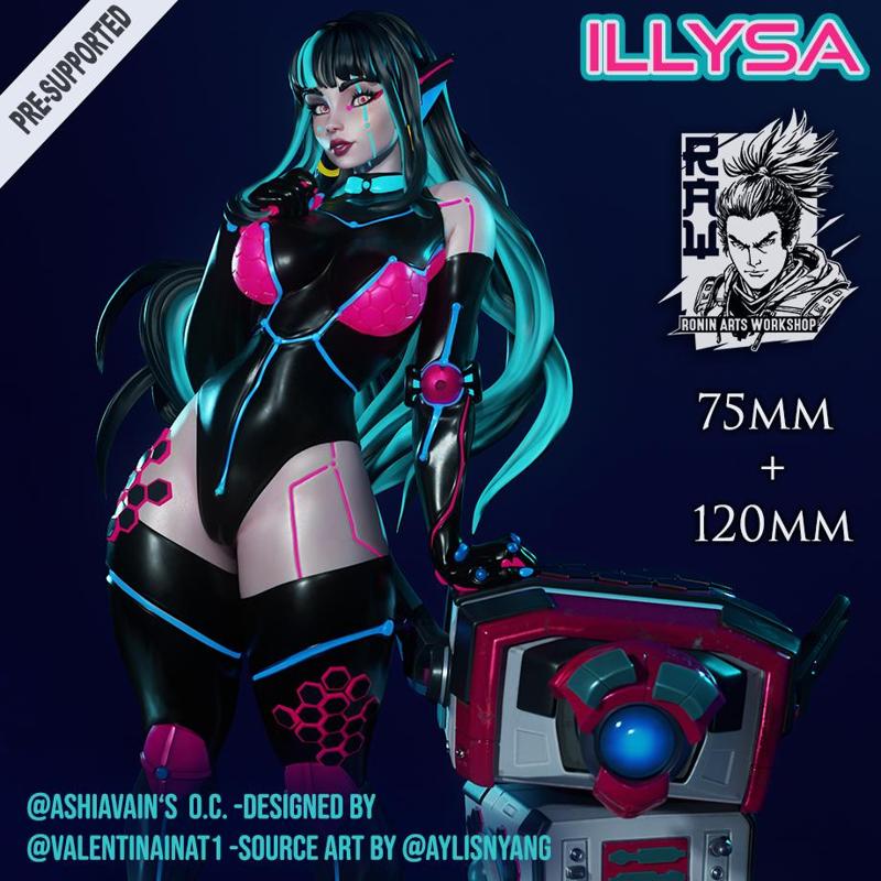 ILLYSA - Cyberpunk PinUp - 75mm and 120mm