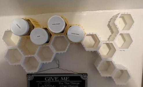 Modular Wall Mounted Jar Rack