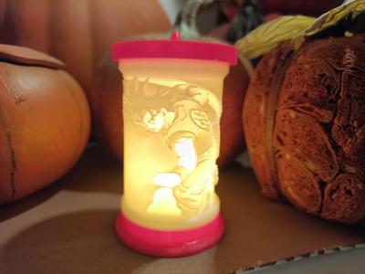 Lamp base and cover for Lithophane, Goku.