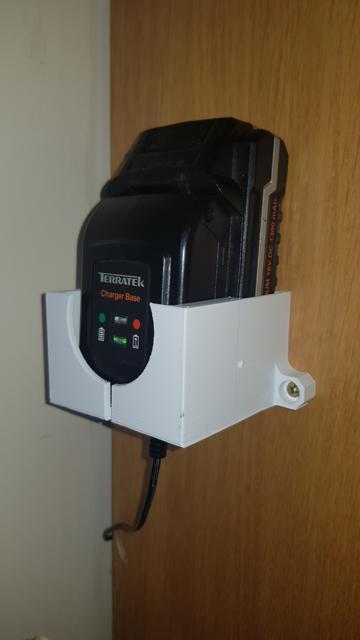 TerraTek Battery Charger Wall Mount TTSB18-2 18v 1300MAh battery