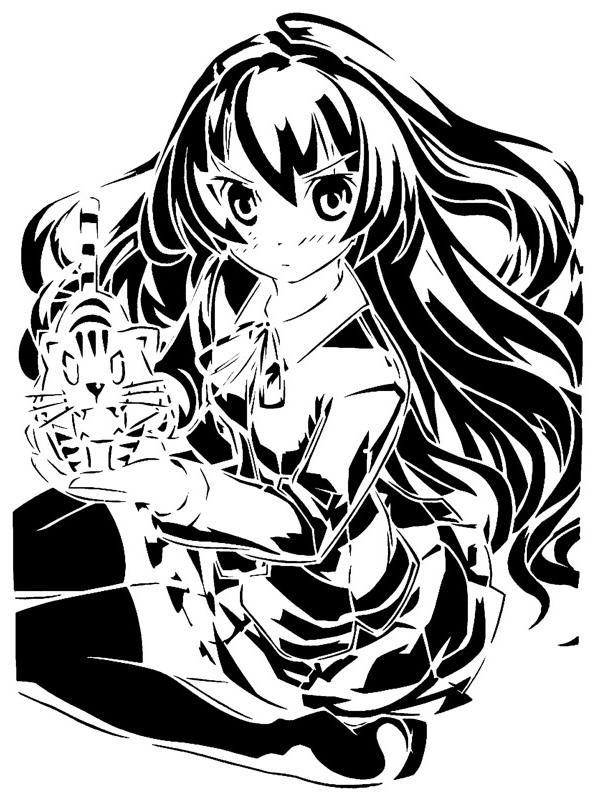 Taiga Aisaka stencil