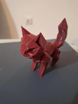lowpoly robo cat   