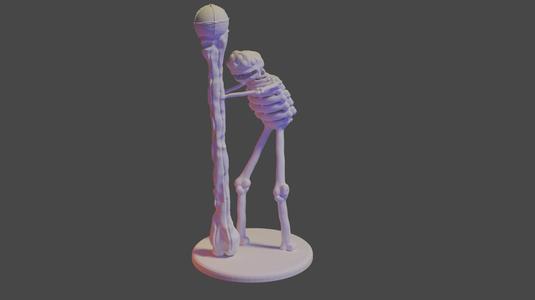 Wizard Bone Collector - Miniature Statue