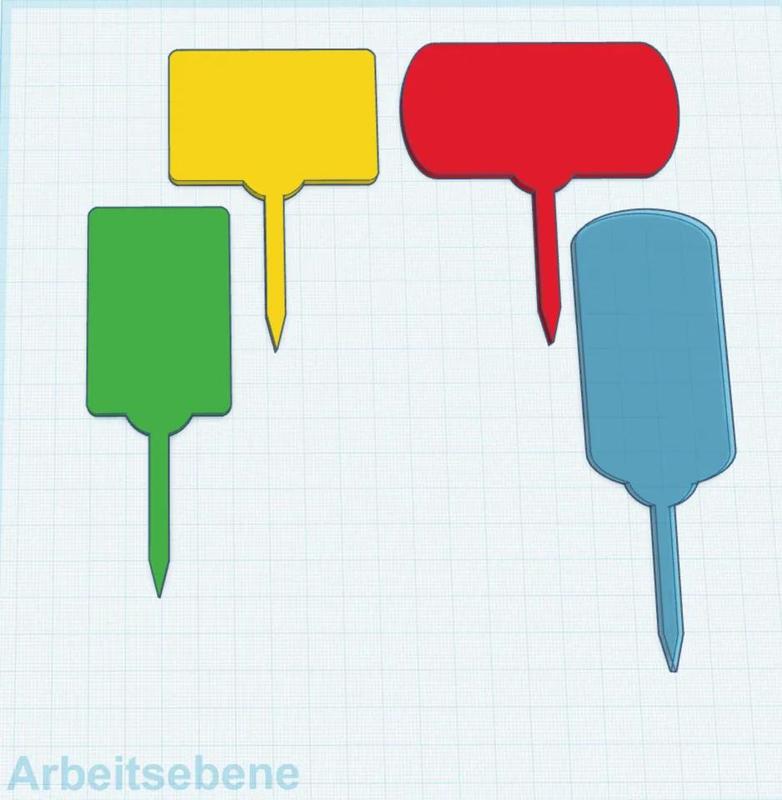 Pflanzenschilder Set zum Beschriften   