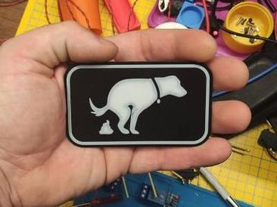 Shitting dog