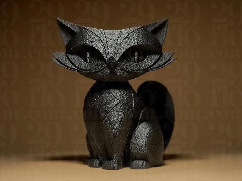Cat Figurine   