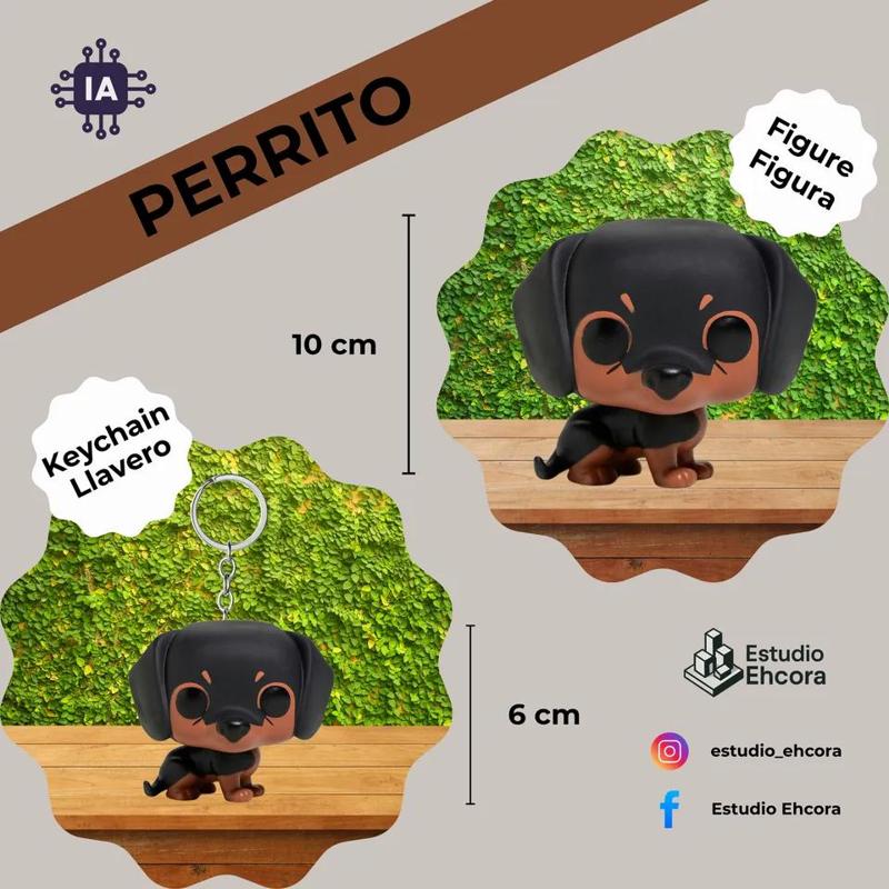 Perrito Funko (Figura + Llavero)   