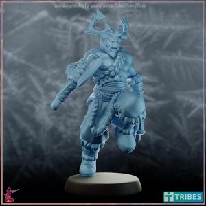 Storm-Sworn Barbarian (Version A) [PRE-SUPPORTED] | Half-Giants of the Midland Series
