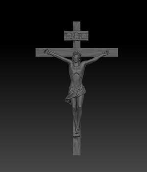 JESUS ON THE CROSS 3D print model
