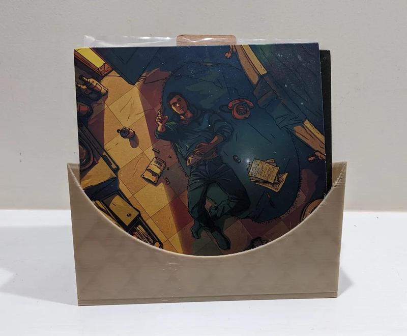 7 inch vinyl record / 45s / 45 RPM EP vertical open storage box   