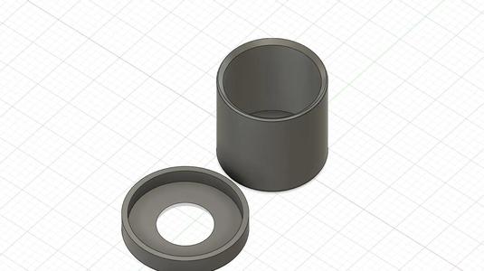 Water pot for paints or container (seams like a Mario tube)   