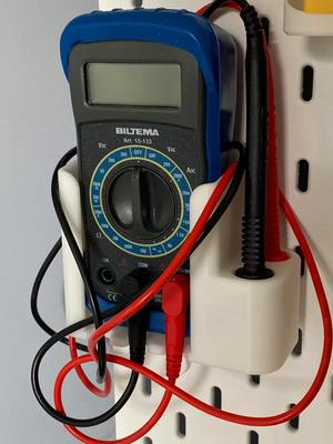 Multimeter Holder biltema for Ikea skadis pegboard   