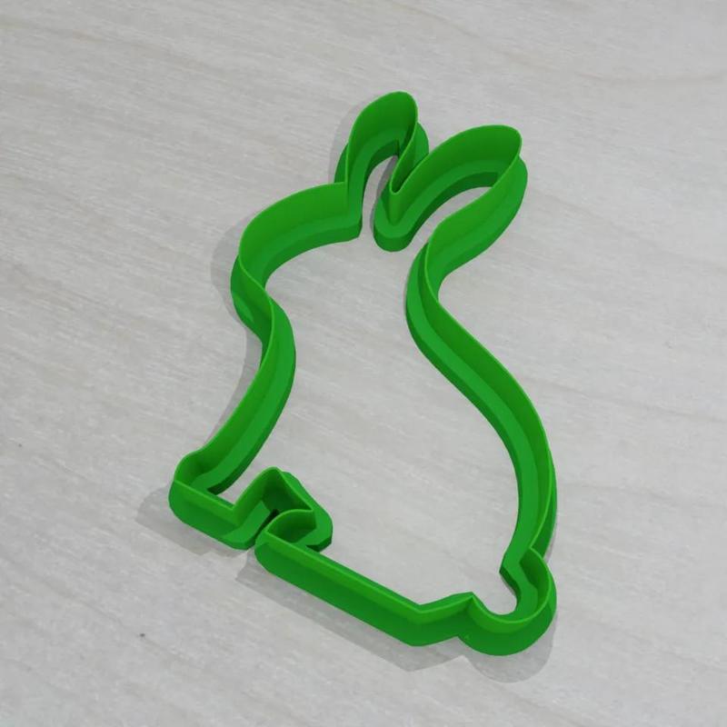 Easter bunny shaped cookie cutter   