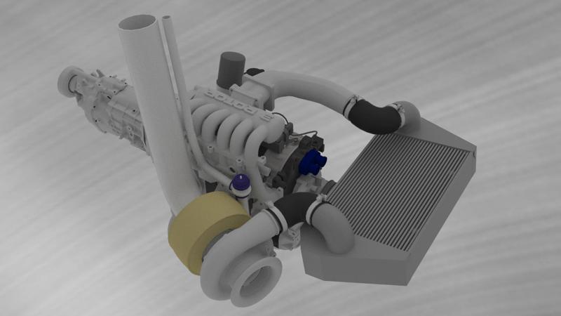 Rotary 20B Engine style tuned