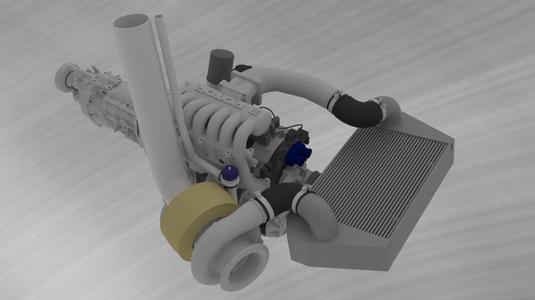 Rotary 20B Engine style tuned