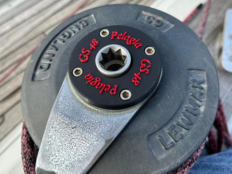 Custom cover for LEWMAR 65 winch