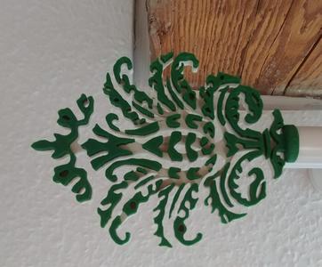 Curtain rod ornament
