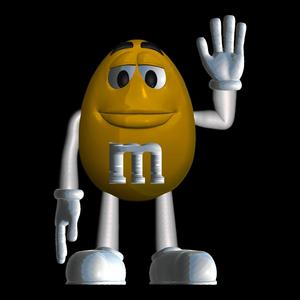 Yellow M&M’s Spokescandy 3D Models – High-Detail Creation