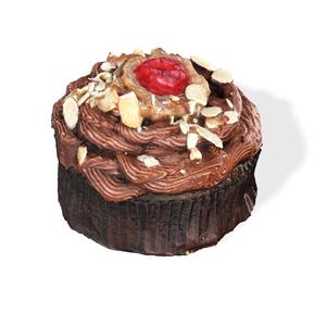 CAKE BREAD FRUIT Chocolate Colossal Cupcake with Almonds FOOD DRINK JUICE NATURE VEGETABLE PASTRY