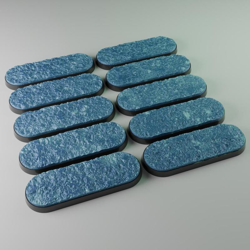 10x 70x25mm base with Arctic Polygon ground (+toppers)